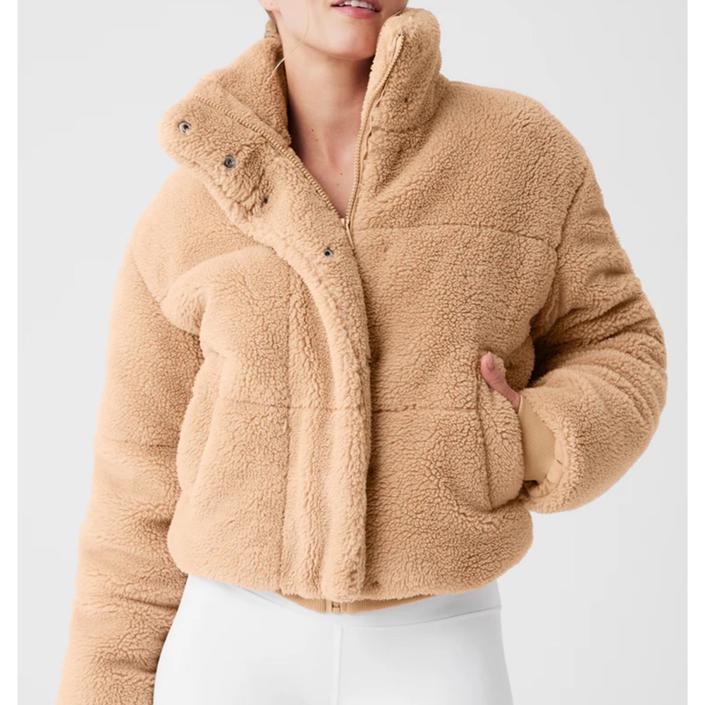 ALO Yoga Camel Teddy Jacket
